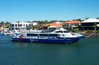 Locally made boat visiting
